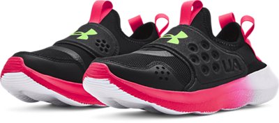 Girls' Grade School UA Runplay Fade Running Shoes image number 3
