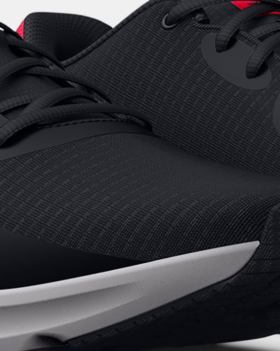 Men's UA Charged Pursuit 3 Tech Running Shoes, Black, pdpMainDesktop image number 3