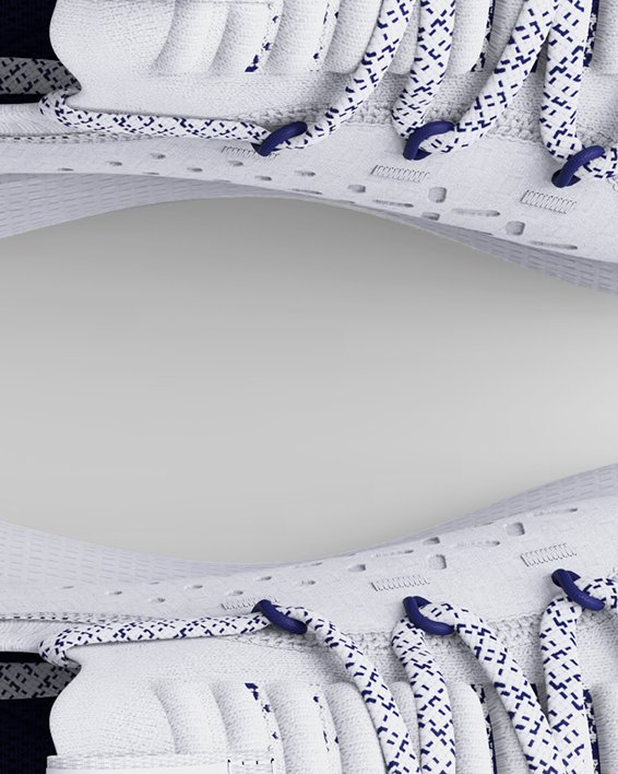 女士UA HOVR™ Phantom 3跑鞋 in White image number 2