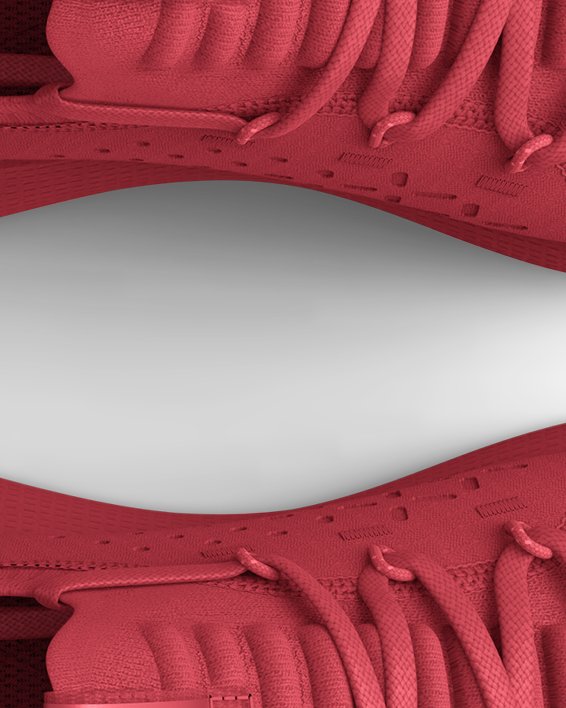 Men's UA HOVR™ Phantom 3 Metallic Running Shoes in Red image number 2