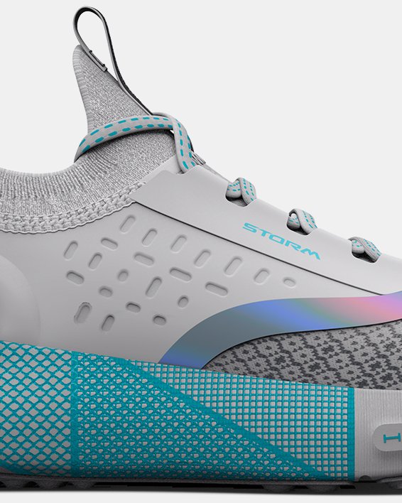 Unisex UA HOVR™ Phantom 3 Storm Running Shoes in Gray image number 0