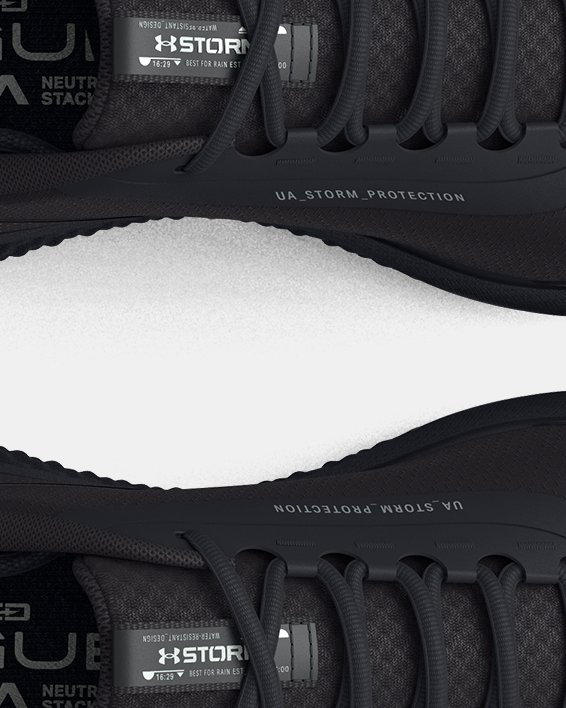 Men's UA Charged Rogue 3 Storm Running Shoes, Black, pdpMainDesktop image number 2