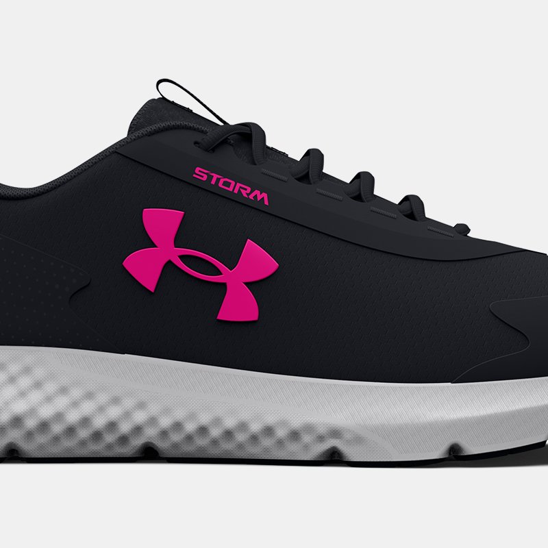 Zapatillas de running Under Armour Charged Rogue 3 Storm para mujer Negro / Jet Gris / Rebel Rosa 42