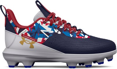 Under Armour Baseball Cleats American Flag