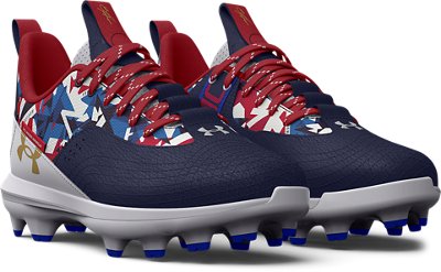 Under Armour Baseball Cleats American Flag