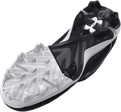 Tenis de b&eacute;isbol UA Leadoff Mid RM Jr. para Ni&ntilde;o, Black, pdpMainDesktop image number 4