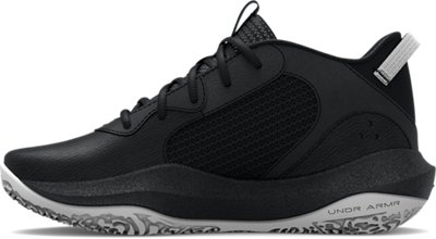 Tenis de b&aacute;squetbol UA Lockdown 6 para ni&ntilde;os de primaria, Black, pdpMainDesktop image number 1