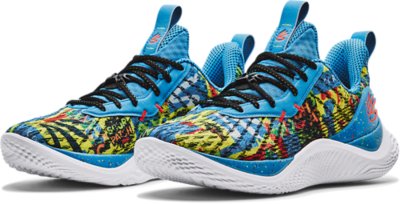 Tenis de B&aacute;squetbol Curry Flow 10 &ldquo;Sour Then Sweet&rdquo; Unisex, Blue, pdpMainDesktop image number 3