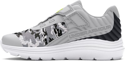 Boys' Infant UA Outhustle Printed Running Shoes, Gray, pdpMainDesktop image number 1