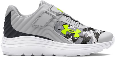 Boys' Infant UA Outhustle Printed Running Shoes, Gray, pdpMainDesktop image number 0