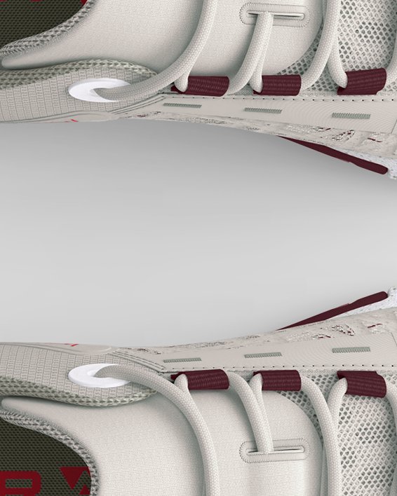 男士UA TriBase™ Reign 5訓練鞋 in White image number 2