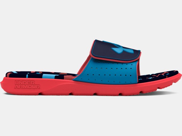 Boys' UA Ignite Pro Graphic Footbed Slides