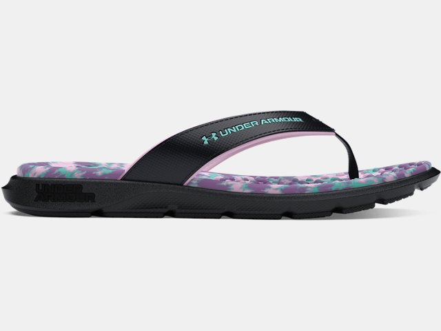 Girls under 2025 armour flip flops