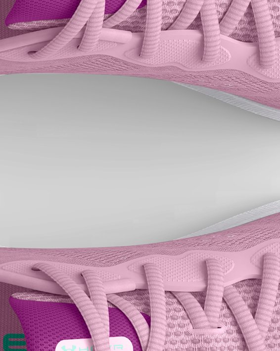 女士UA HOVR™ Sonic 6跑鞋 in Pink image number 2