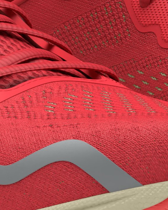 Women's UA HOVR™ Sonic 6 Running Shoes in Red image number 3