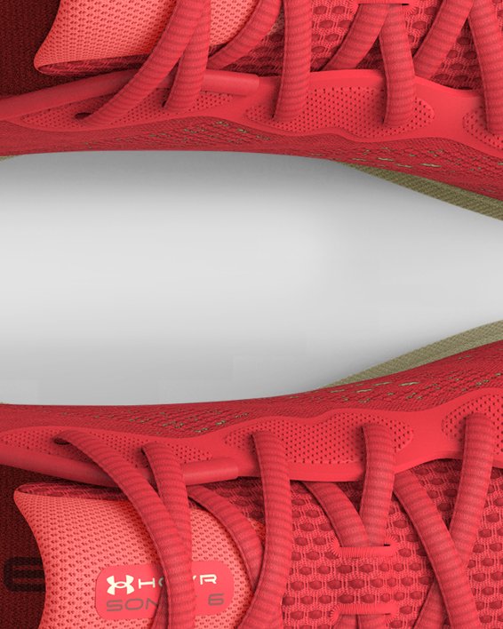Zapatillas de running UA HOVR™ Sonic 6 para mujer, Red, pdpMainDesktop image number 2