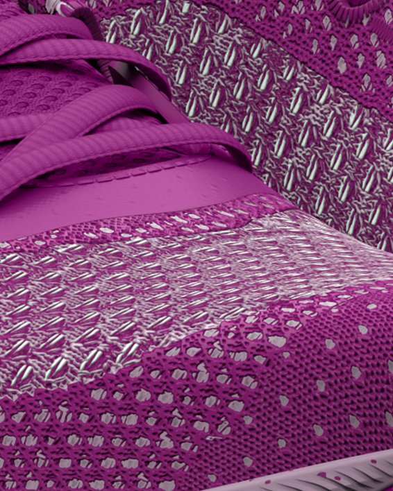 Women's UA HOVR™ Intake 6 Running Shoes in Purple image number 3