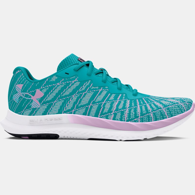 Women's Under Armour Charged Breeze 2 Running Shoes Circuit Teal / Purple Ace / Purple Ace 41
