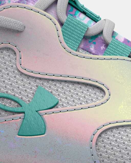 Chaussures de course avec imprimé UA Infinity 2.0 pour filles d'âge primaire