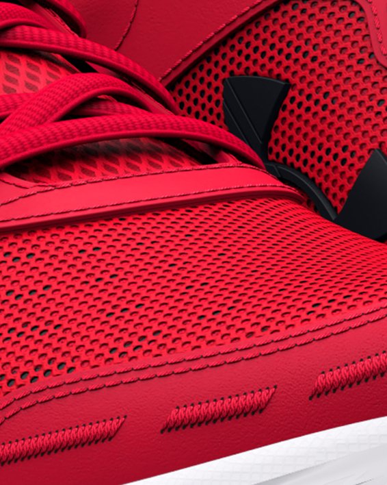 Men's UA Charged Assert 10 Running Shoes in Red image number 3