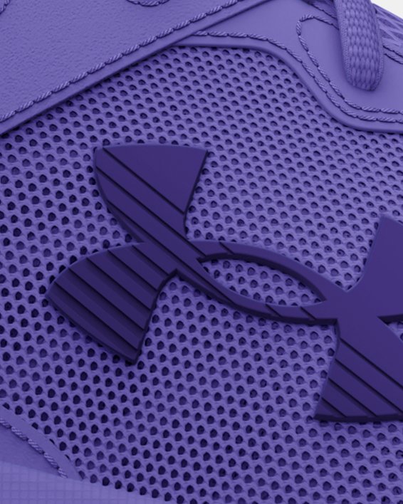 Women's UA Tech™ Twist Script Wordmark Short Sleeve in Purple image number 0