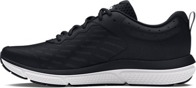 Женские кроссовки Under Armour UA Charged Assert 10 Wide (D) Running, цвет: Чёрный / Белый — фото 2