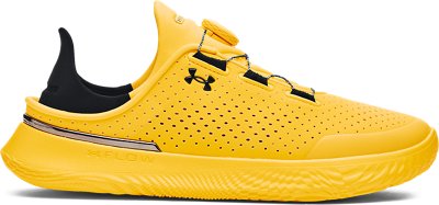 Corespeed Black And Yellow Under Armour Basketball Shoes Top All