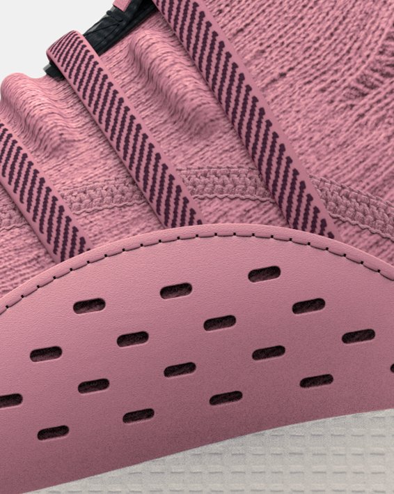 Unisex UA HOVR™ Phantom 3 Slip Shoes in Pink image number 1