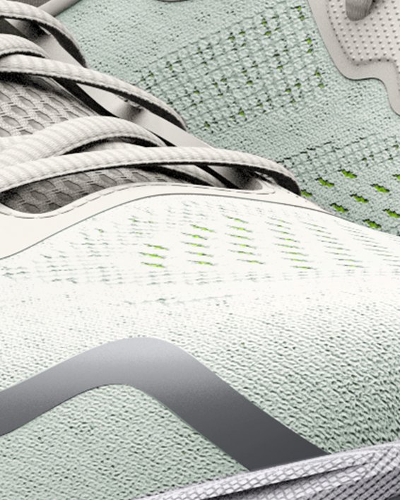女士UA HOVR™ Sonic 6 Daylight 2.0跑鞋 in Gray image number 3