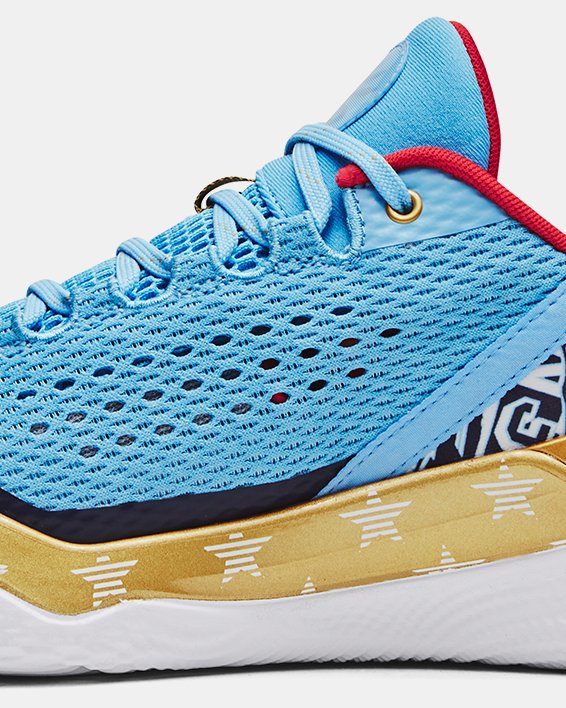 Unisex Curry 2 Low FloTro Basketball Shoes in Blue image number 1