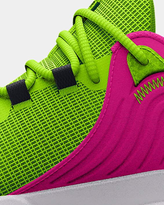 Unisex UA Flow FUTR X 2 Basketball Shoes in Green image number 1