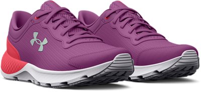 Girls' Pre-School UA Escape 4 AL Iridescent Running Shoes, Purple, pdpMainDesktop image number 3