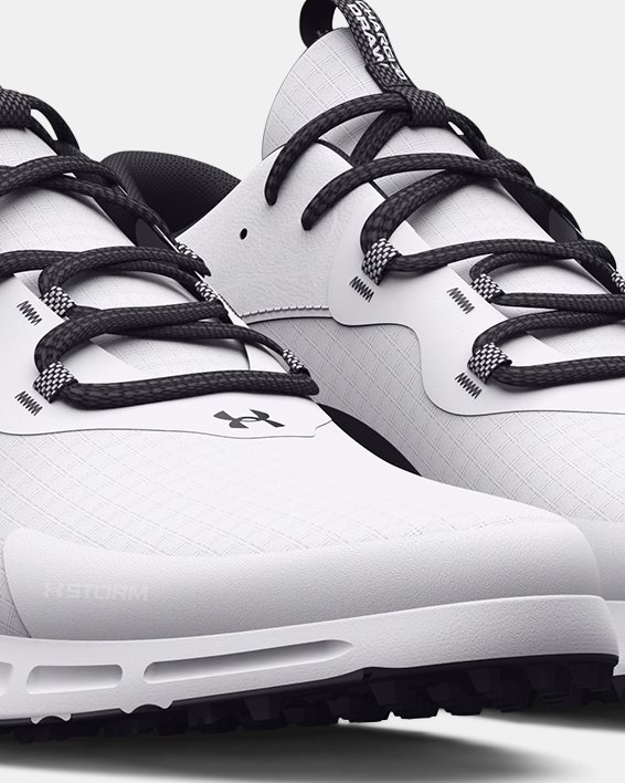 Chaussure de golf sans pointes UA Charged Draw 2 pour homme, White, pdpMainDesktop image number 3