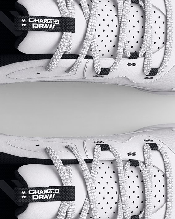 Herengolfschoenen UA Charge Draw 2 Wide, White, pdpMainDesktop image number 2