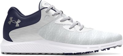 Under Armour charged breathe gray blue white mens golf shoes size 8 3026405 103 Under Armour | Shoes | Under Armour Charged Breathe Gray  main image 2