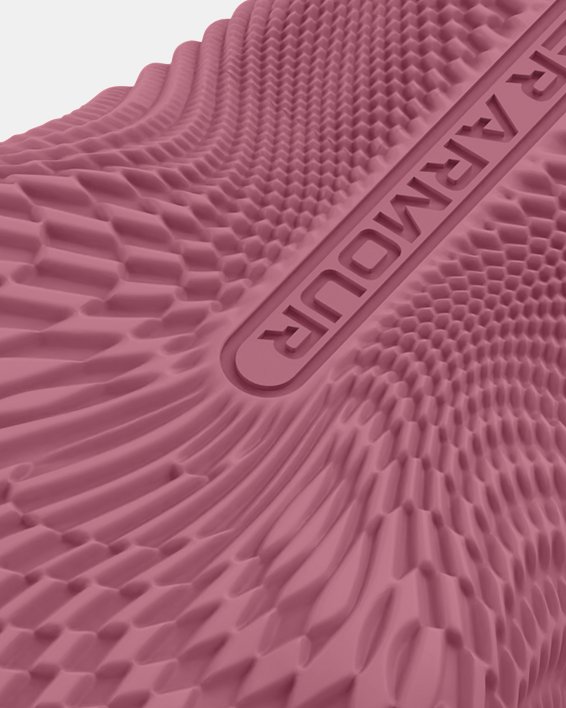 Unisex UA Flow Velociti Slides in Pink image number 4