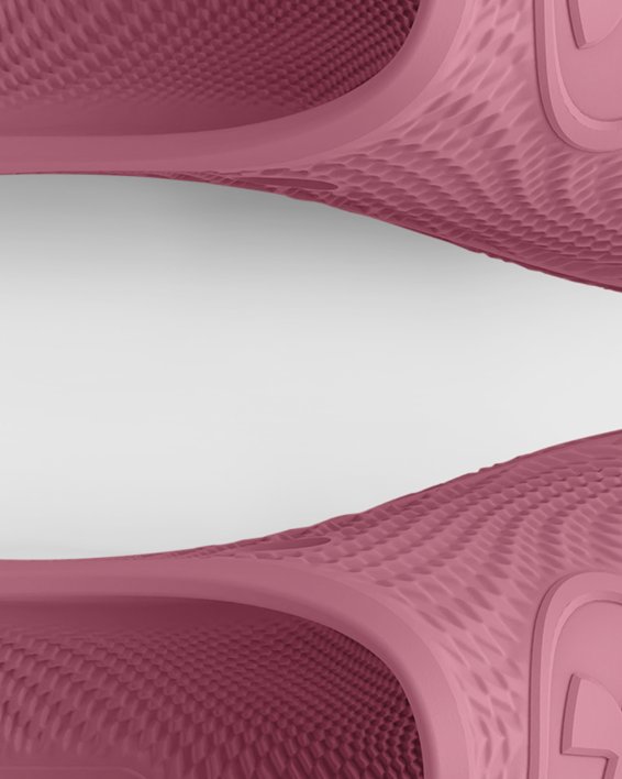Unisex UA Flow Velociti Slides in Pink image number 2