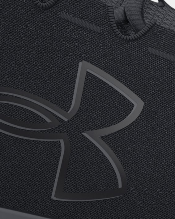 Men's UA Charged Pursuit 3 Big Logo Running Shoes, Black, pdpMainDesktop image number 0
