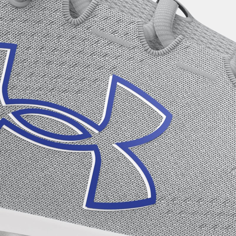 Men's Under Armour Charged Pursuit 3 Big Logo Running Shoes Mod Gray / Team Royal / Team Royal 42.5