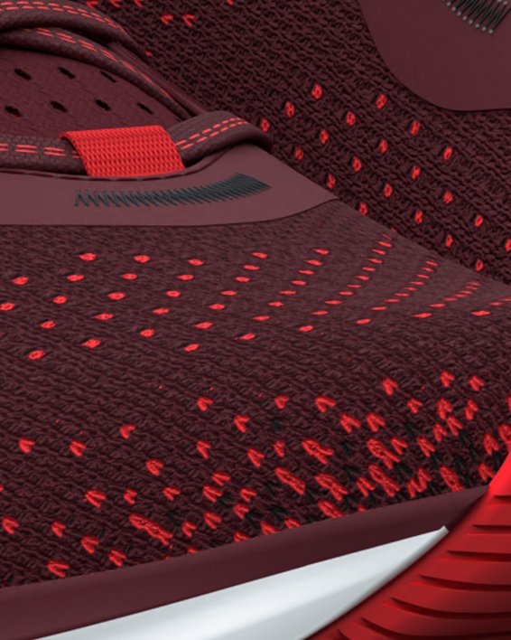 Men's UA HOVR™ Turbulence 2 Running Shoes in Red image number 3