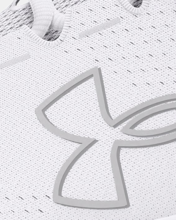 Women's UA Charged Pursuit 3 Big Logo Running Shoes, White, pdpMainDesktop image number 5