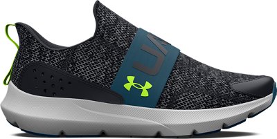 Boys' Grade School UA Surge 3 Slip Running Shoes - 3026528-002