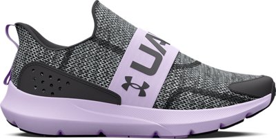 Girls' Grade School UA Surge 3 Slip Running Shoes - 3026531-102