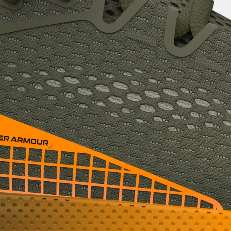 Men's Under Armour HOVR™ Infinite 5 Running Shoes Marine OD Green / White / Formula Orange 42.5