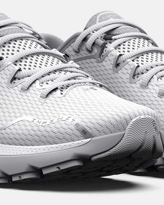 Women's UA HOVR™ Infinite 5 Running Shoes in White image number 3
