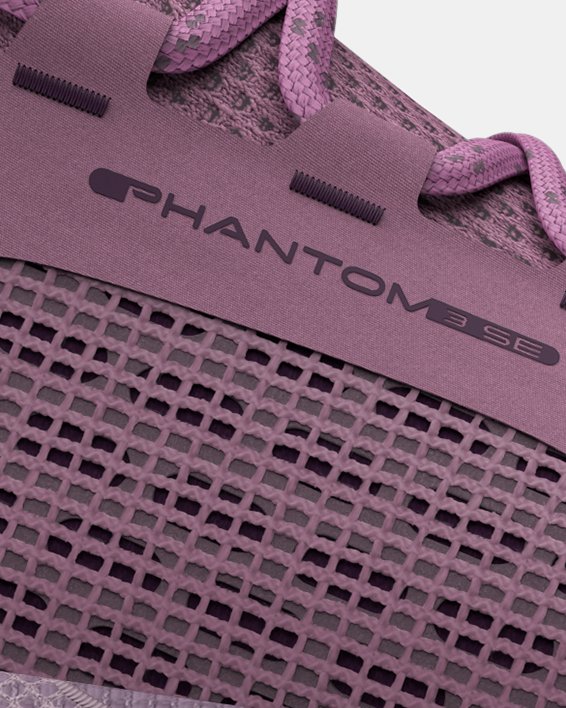 女士UA HOVR™ Phantom 3 SE跑鞋 in Purple image number 0