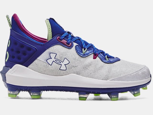 Under armour blue baseball on sale cleats