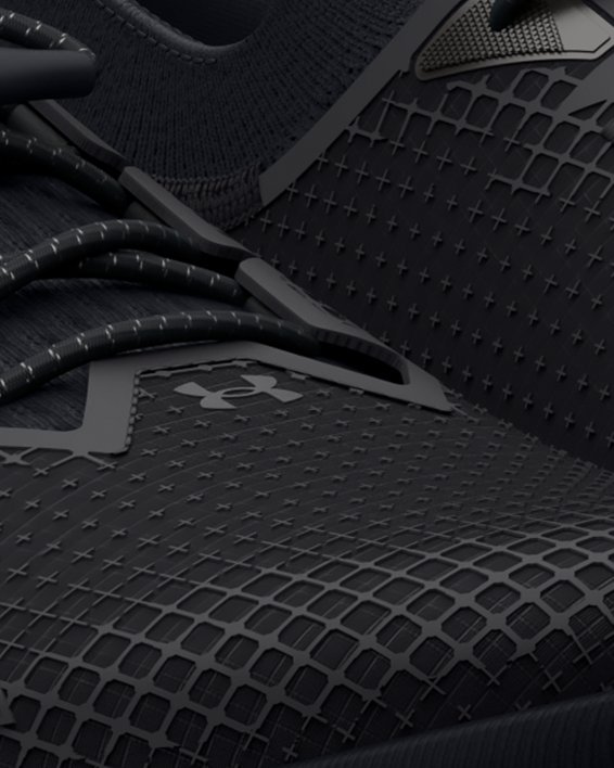 Unisex UA HOVR™ Phantom 3 SE Storm Running Shoes in Black image number 3