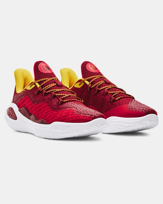 Chaussures de basketball Curry 11 Bruce Lee « Fire » unisexes