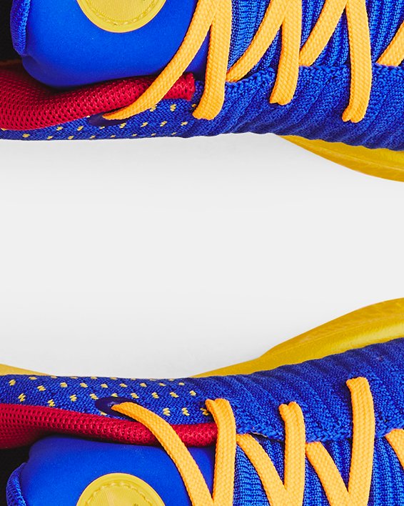 Unisex Curry 4 Low FloTro Basketball Shoes, Blue, pdpMainDesktop image number 2
